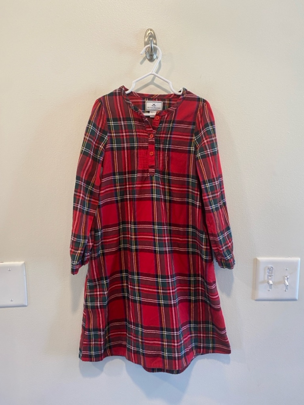 PETITE PLUME girls Beatrice Nightgown Imperial Tartan size 6 holiday Christmas